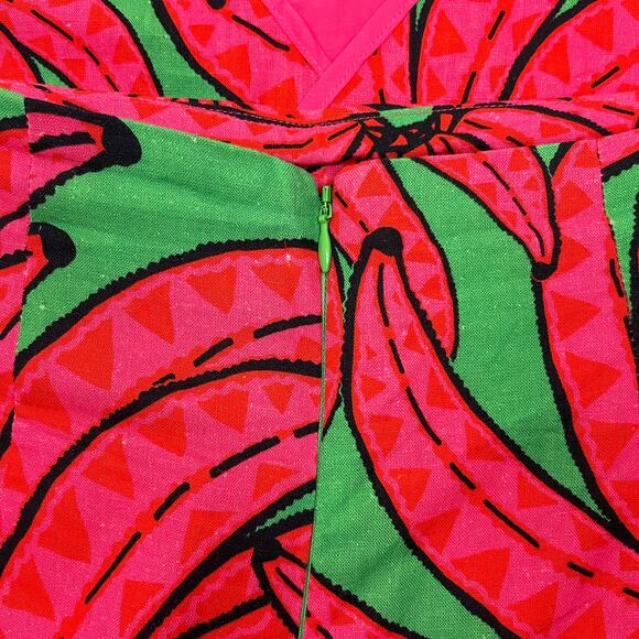 FARM Rio Red and Green Floral Midi Skirt - Picture 6 of 15